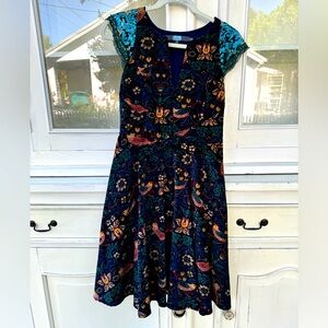 Corduroy Printed Dress